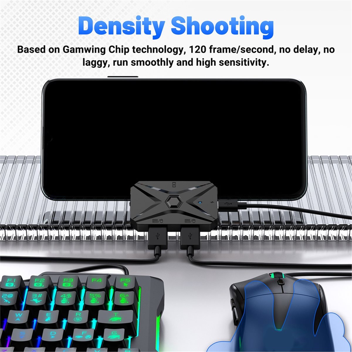 Gaming Keyboard And Mouse Converter For Mobile - Kit Konverter Game Seluler ABGN Mobilador