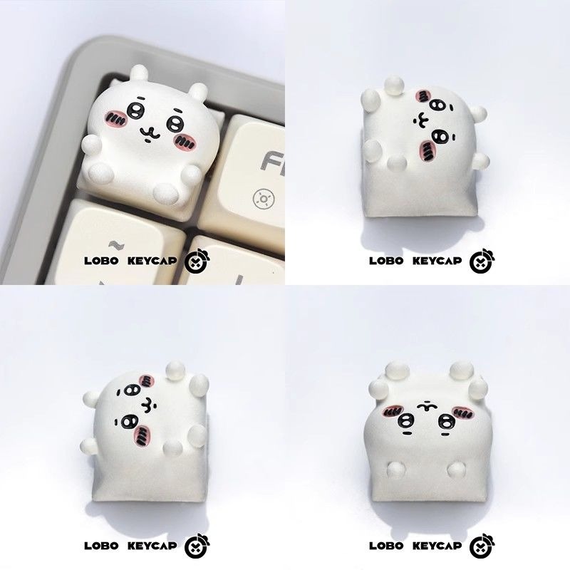 Gaming Keyboard Mechanical - Keycaps Keyboard Mekanik Anime Chiikawa yang