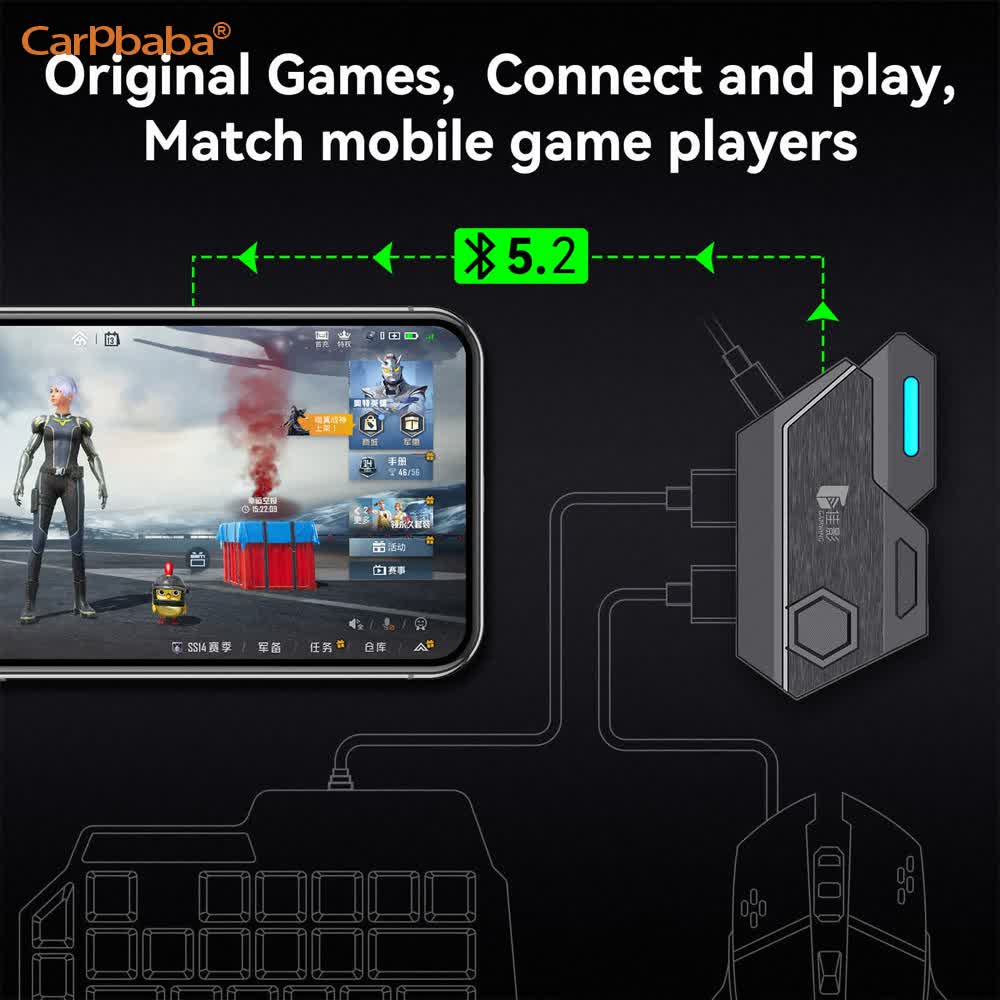 Gaming Keyboard And Mouse Converter For Mobile - Konverter Mouse & Keyboard Mix SE/Lite
