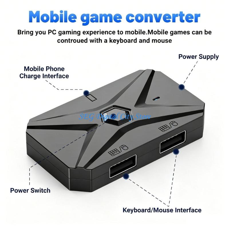 Gaming Keyboard And Mouse Converter For Mobile - U75B Adaptor Mouse Keyboard Game Seluler