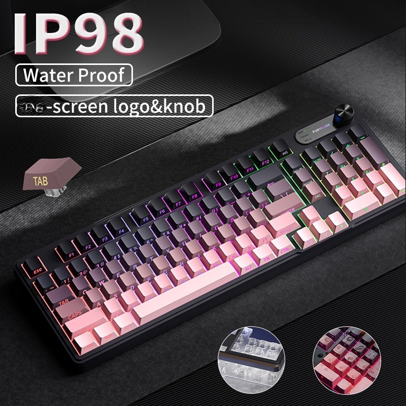 Gaming Keyboard Ip98 - RGB IP98 teclado low profile gaming