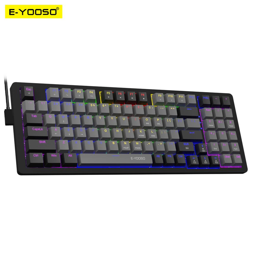 Keyboard Gaming Blue Switch - E-YOOSO Z94 Keyboard Gaming mekanik USB,