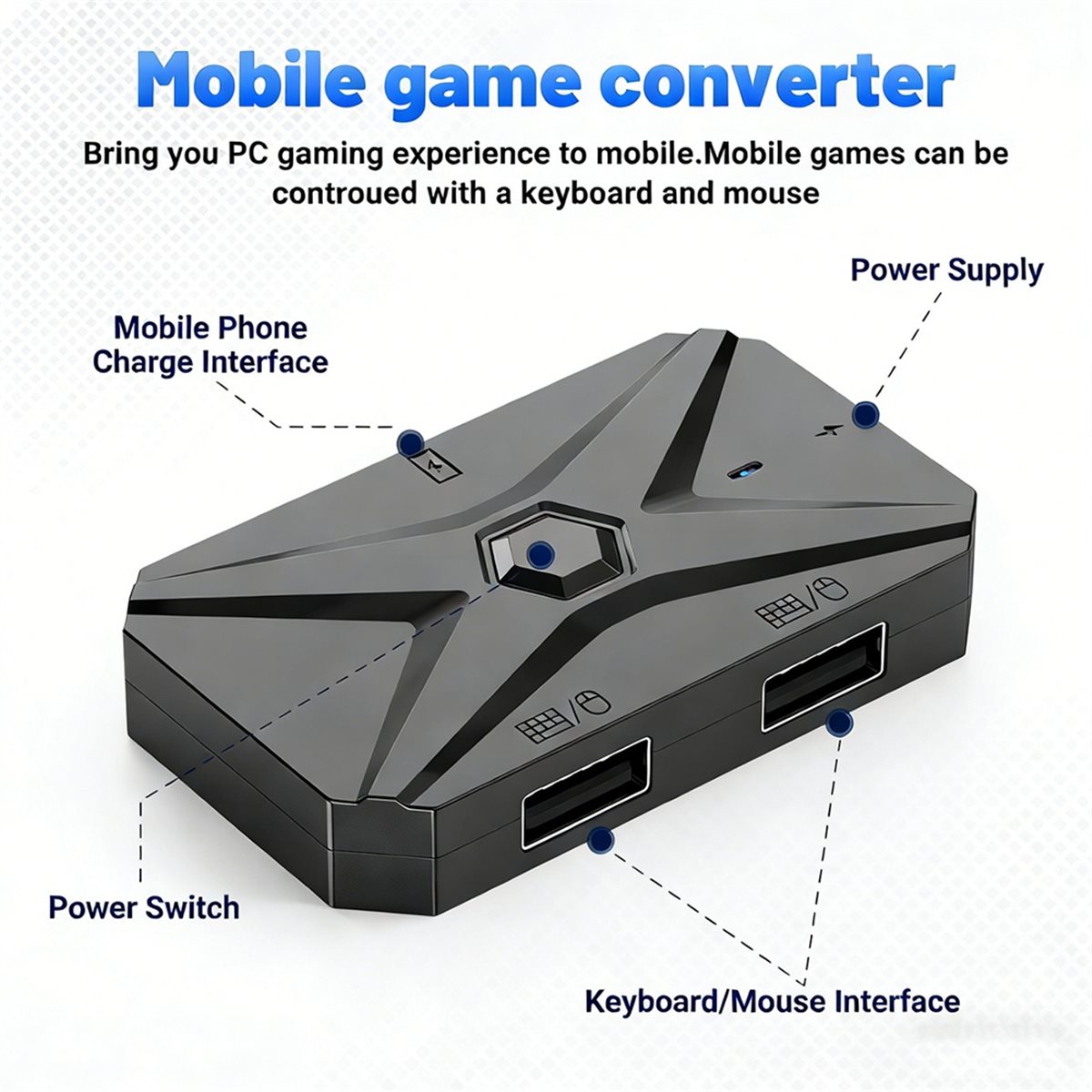 Kit Konverter Game Seluler ABG - Gaming Keyboard And Mouse Converter For Mobile ulasan dan harga