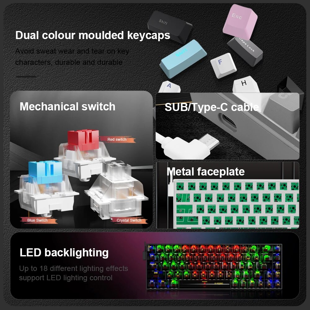 E-YOOSO Z686 USB Mini ramping  - Gaming Keyboard E Yooso ulasan dan harga