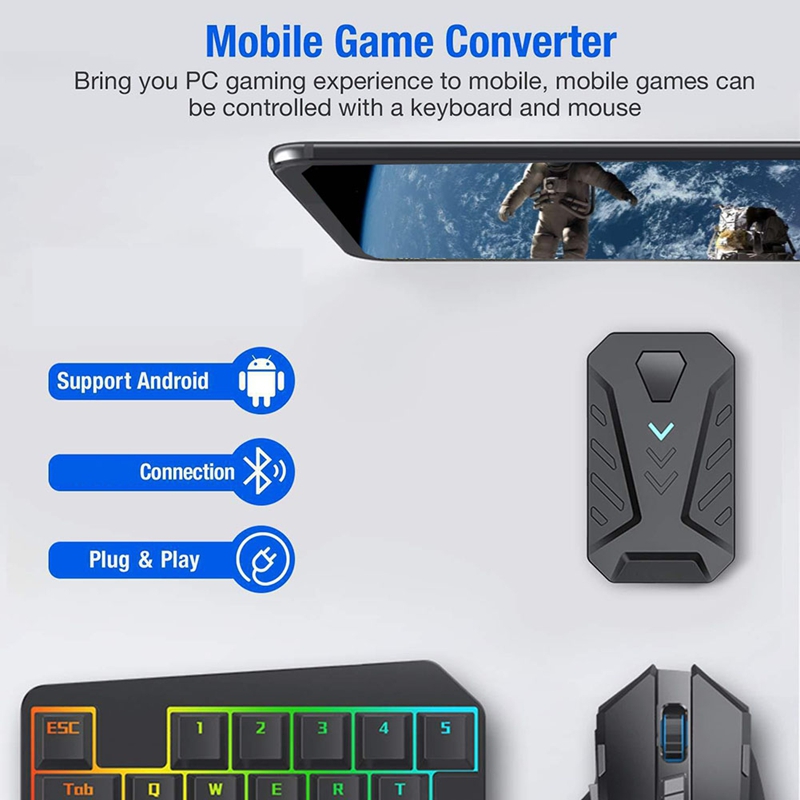 Konverter Adaptor Keyboard dan - Gaming Keyboard And Mouse Converter For Mobile ulasan dan harga