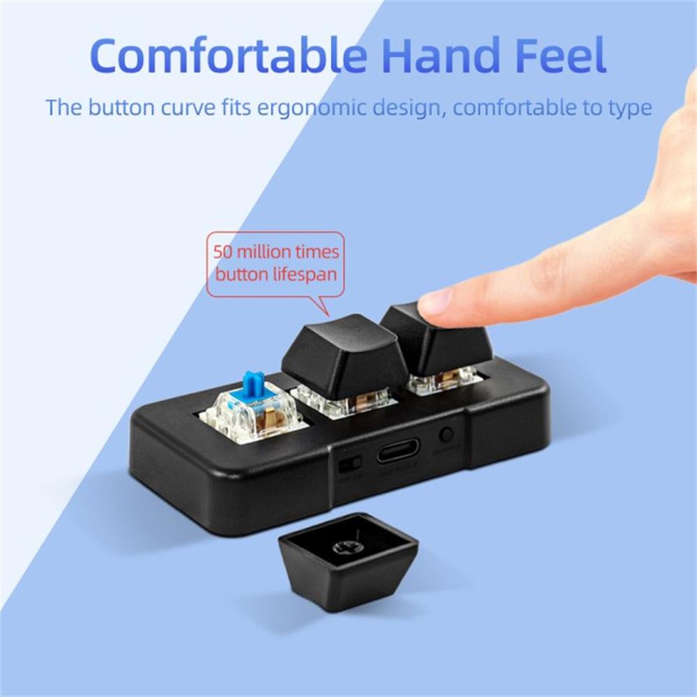 Keyboard kecil MK321-Pro, Keyb - Keyboard Gaming Blue Switch ulasan dan harga