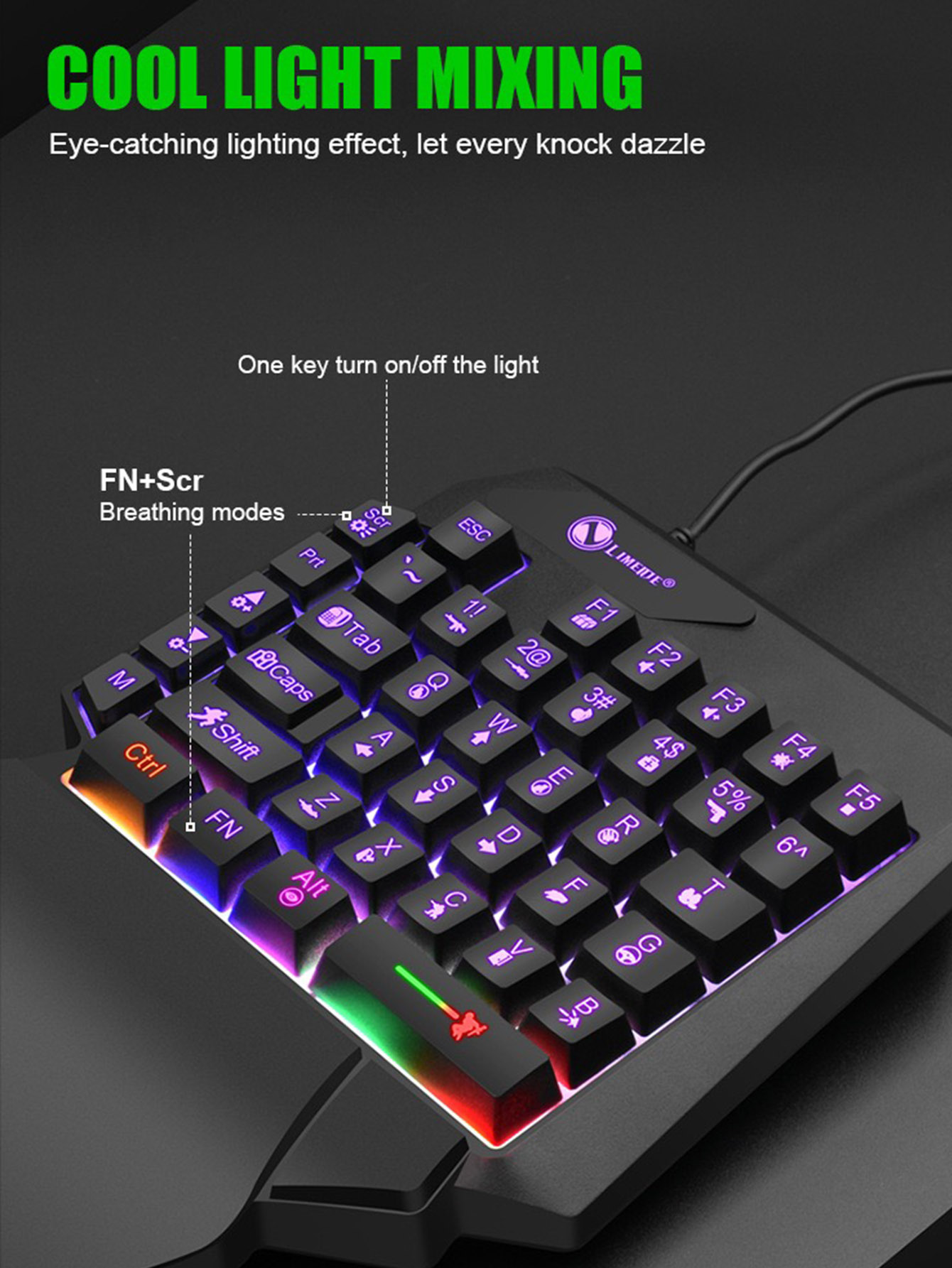 Keyboard Mekanis Satu Tangan u - Gaming Keyboard And Mouse For Xbox ulasan dan harga