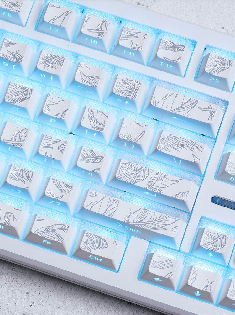 Keycap Pola Bulu 97 Profil Che - Gaming Keyboard Tkl ulasan dan harga