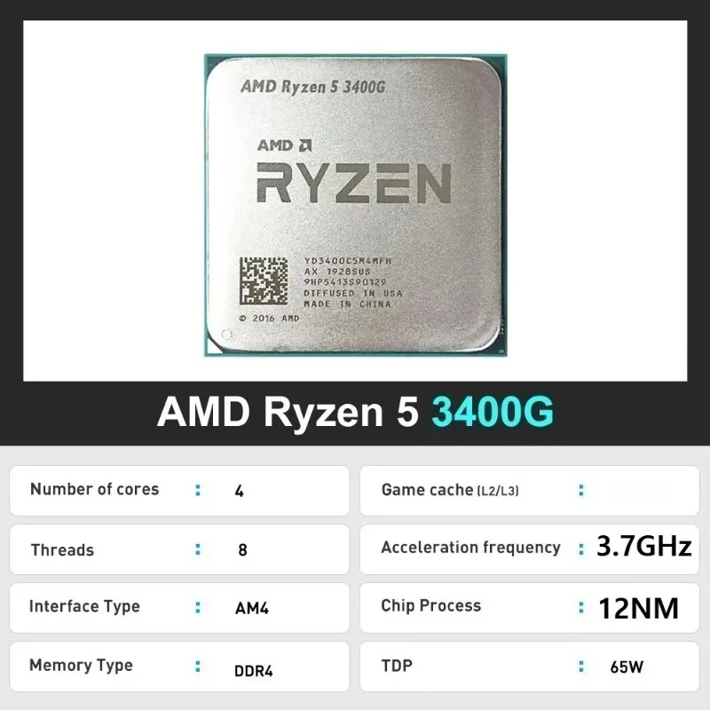 R5 3400G 100% Baru AMD Ryzen 5 - Amd Cpu Ryzen 5 ulasan dan harga