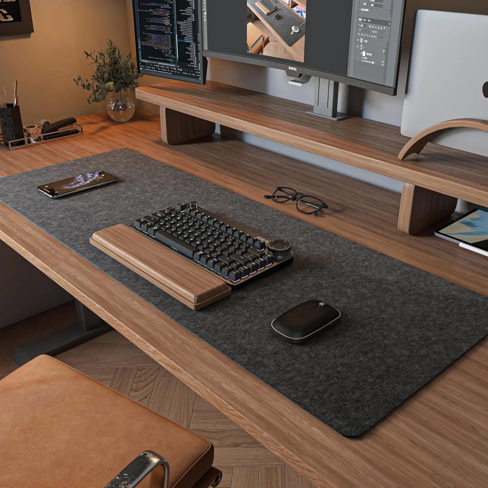 Alas Meja Felt untuk Komputer  - Gaming Keyboard And Mouse Pad ulasan dan harga