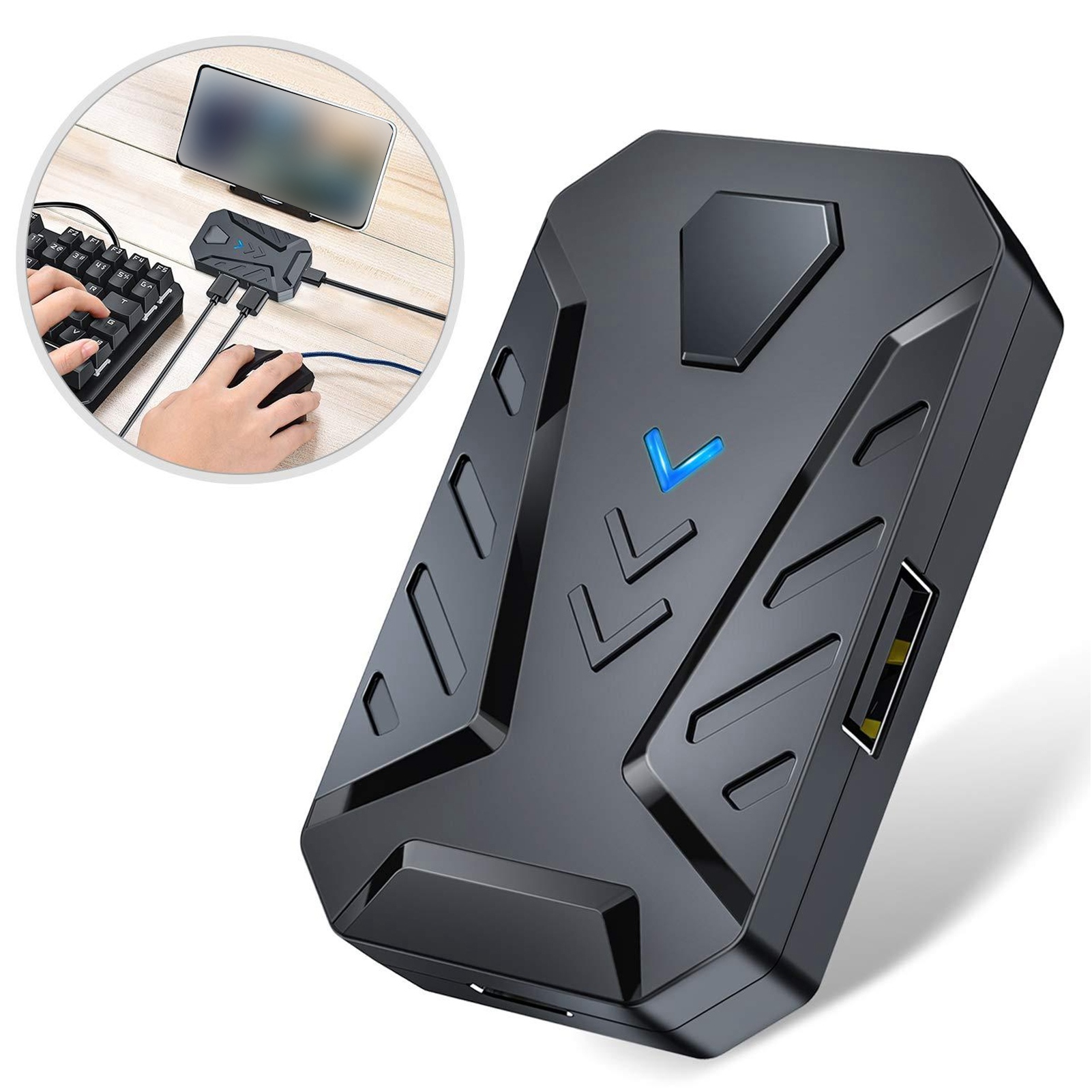 Adaptor Konverter Mouse Keyboa - Gaming Keyboard And Mouse Converter For Mobile ulasan dan harga
