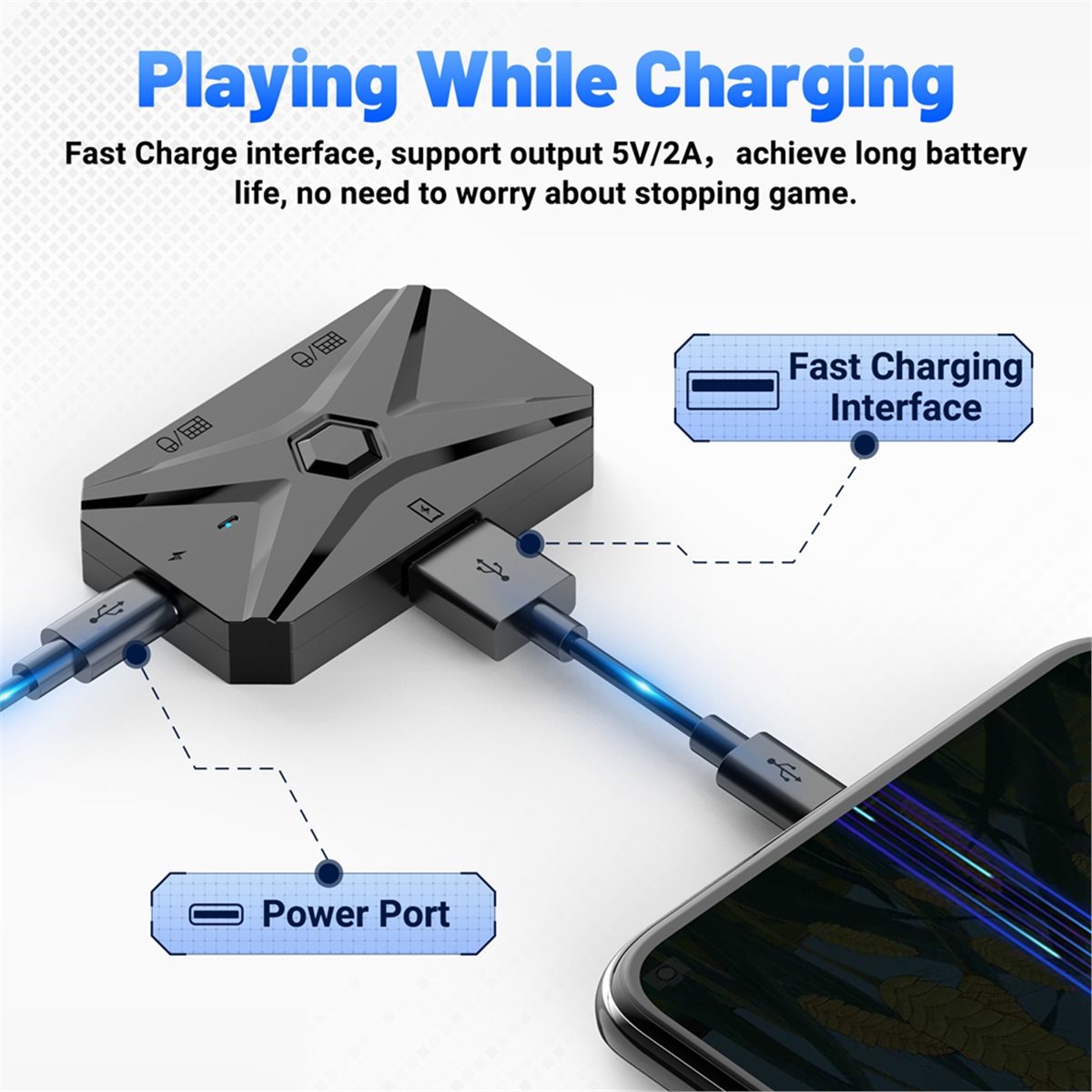 # 48Y (Hitam) Kit Konverter Ga - Gaming Keyboard And Mouse Converter For Mobile ulasan dan harga