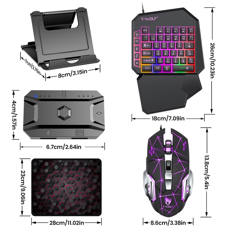 T-Wolf Tf950 5 in 1 Keyboard G - Gaming Keyboard And Mouse For Xbox ulasan dan harga