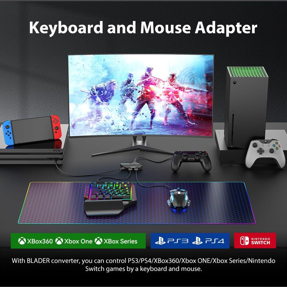 Konverter Game Mobile Mobilado - Gaming Keyboard And Mouse For Xbox ulasan dan harga
