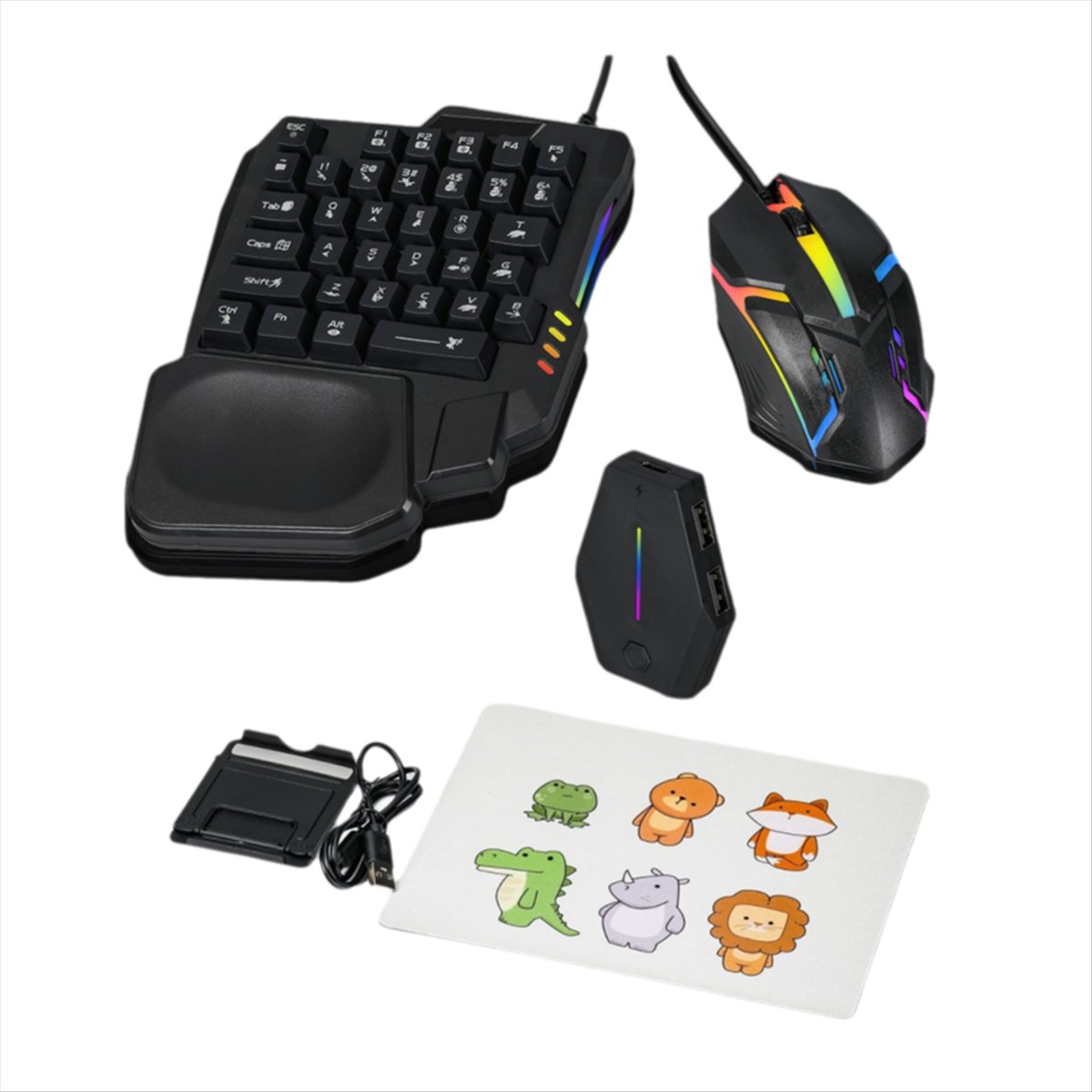 ★ ▲   35Key Ergonomics RGB Gam - Gaming Keyboard And Mouse Converter For Mobile ulasan dan harga