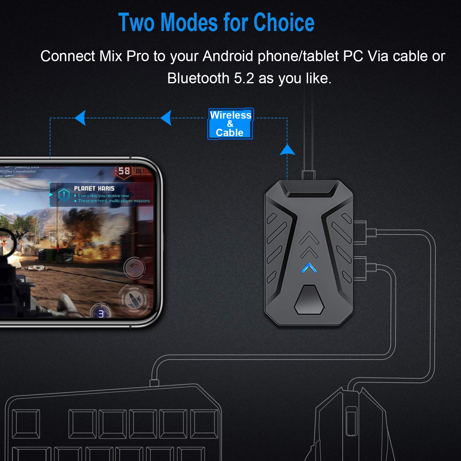 Kit Keyboard dan Mouse Gaming  - Gaming Keyboard And Mouse Converter For Mobile ulasan dan harga