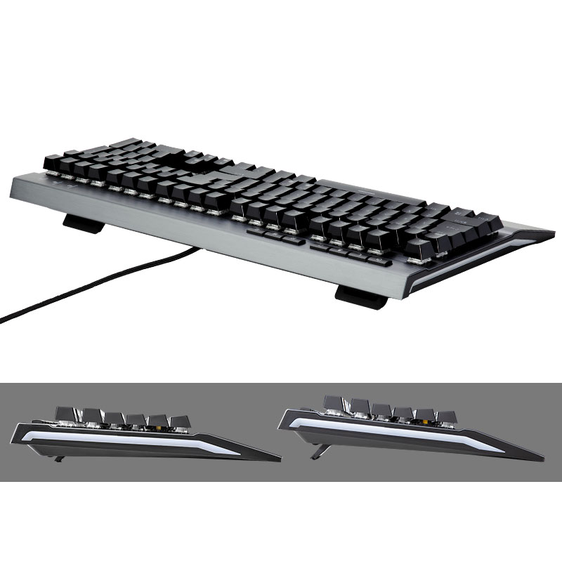 HEXGEARS GK739 Keyboard Gaming - Keyboard Gaming Blue Switch ulasan dan harga
