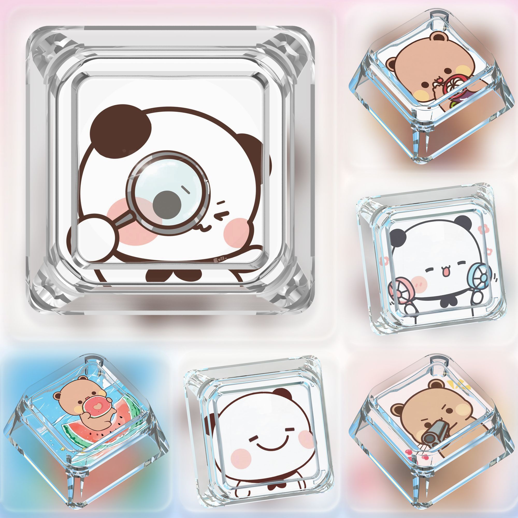 Set Keycap Bubu Dudu Lucu ABS  - Gaming Keyboard Mechanical ulasan dan harga