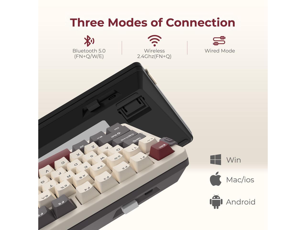 Rosewill Neon S75 Wireless Mec - Keyboard Gaming Blue Switch ulasan dan harga