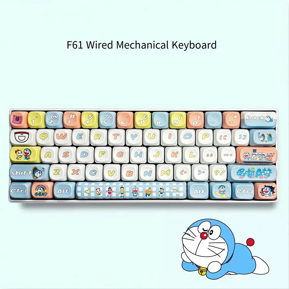 Cardcaptor Sakura 61 Tombol Ke - Keyboard Gaming Blue Switch ulasan dan harga